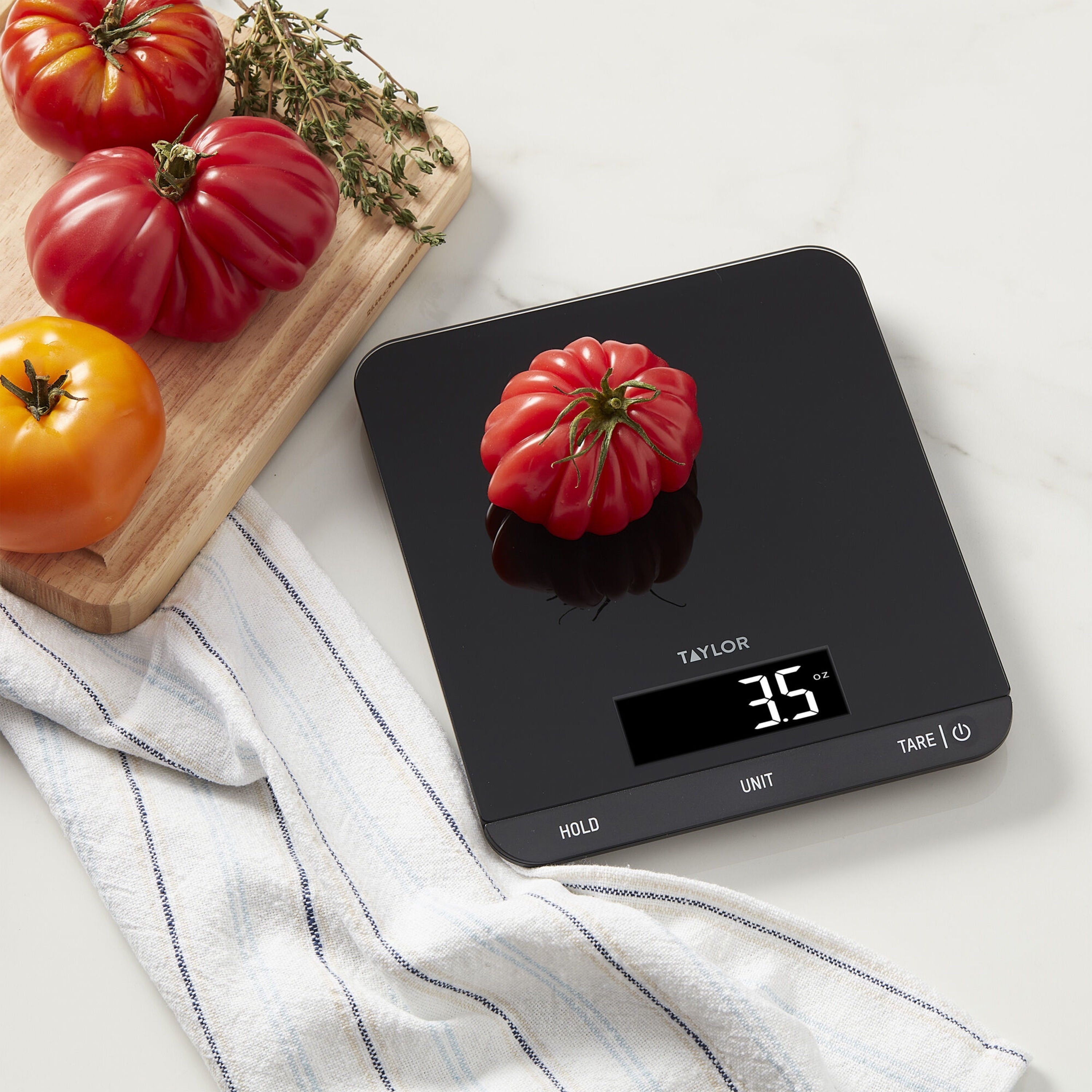 33 LB Kitchen Glass Digital Scales Black