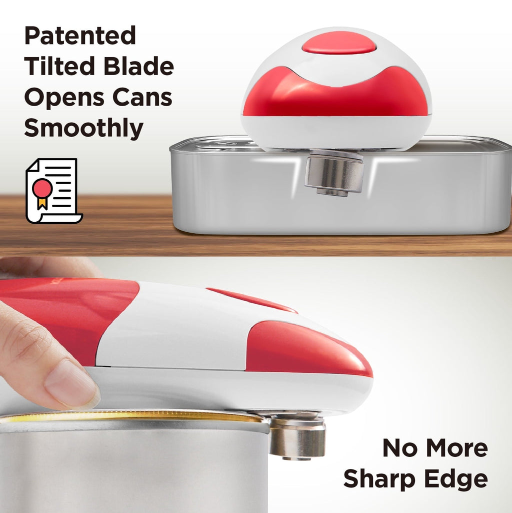 Handheld Electric Can Opener (Red)