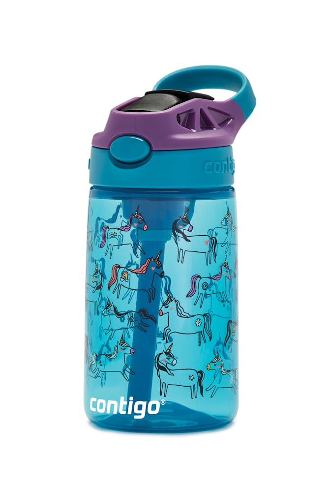 Contigo® Kids Straw Water Bottle with AUTOSPOUT® Lid, 14oz - Unicorns