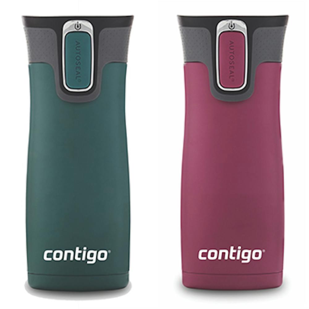 Contigo® West Loop 2.0 Stainless Steel Travel Mug with AUTOSEAL® Lid, 16oz, 2-Pack - Monaco & Stainless Steel