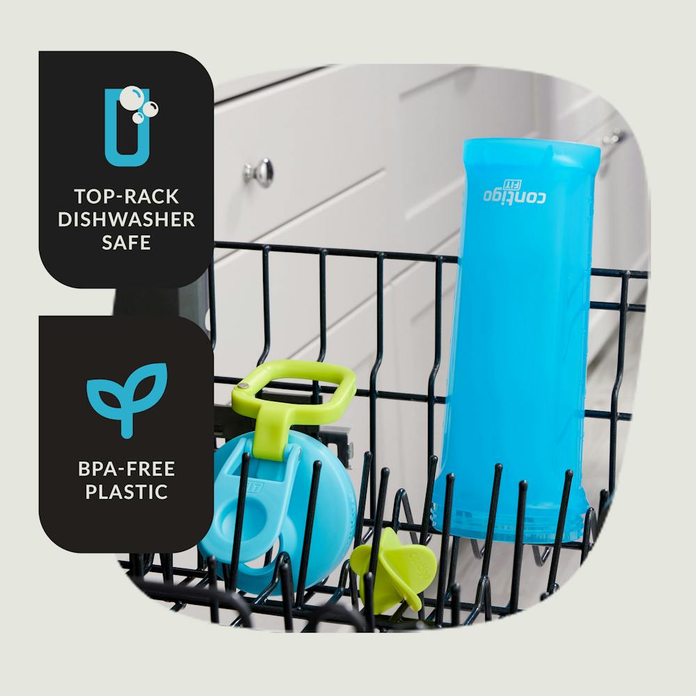 Shake & Go Fit 2.0, Mixer Bottle with Microban, 28oz, Blue Raspberry