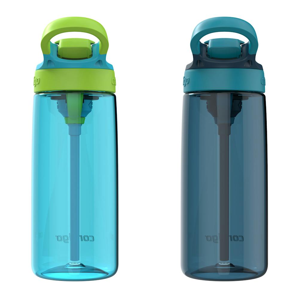 Contigo® Aubrey Leak-Proof Spill-Proof Water Bottle, 20 Oz. 2-Pack - Blue Raspberry Cool Lime & Blueberry Juniper