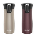 West Loop 2.0 Leak-Proof Spill-Proof Insulated Stainless Steel Travel Mug, 16 Oz., 2-Pack - Brown Sugar Soft Touch & Chocolate Truffle Soft Touch