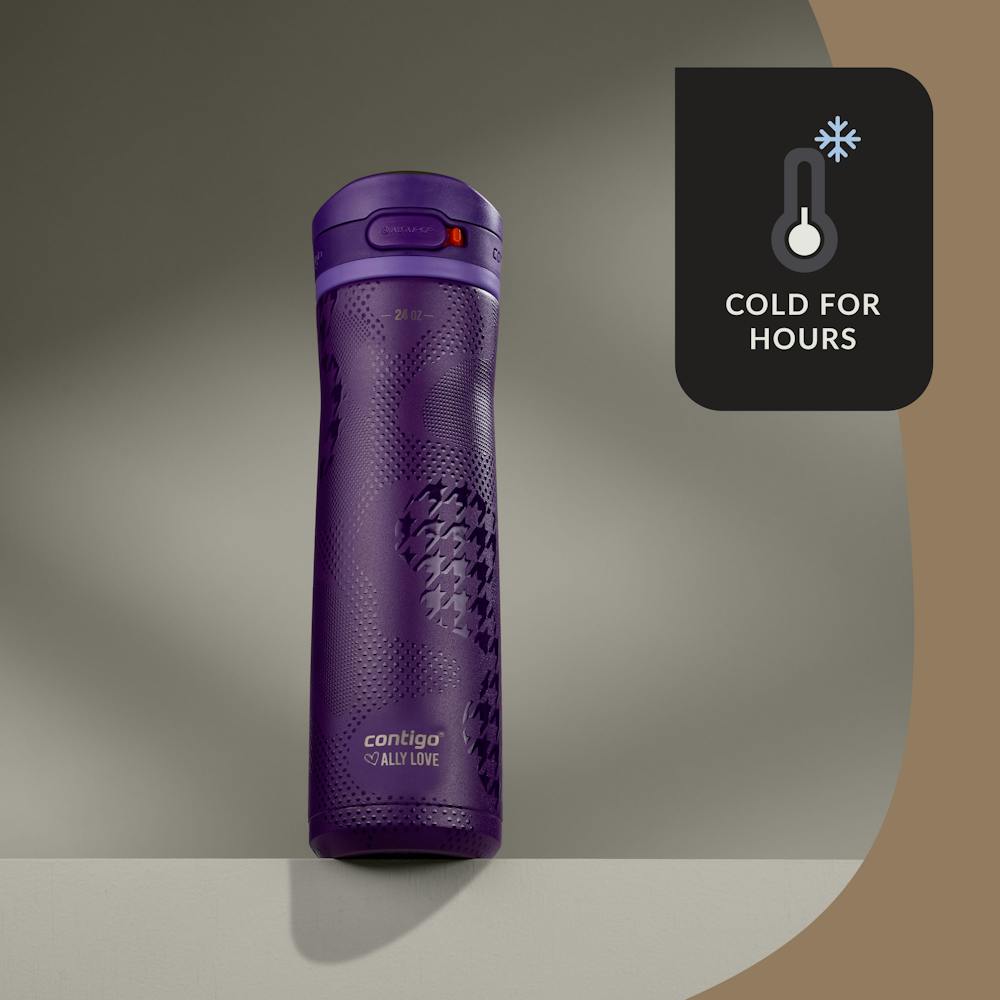 Contigo® x Ally Love Jackson Chill 2.0 Stainless Steel Water Bottle with AUTOPOP® Lid, 24oz - Violet