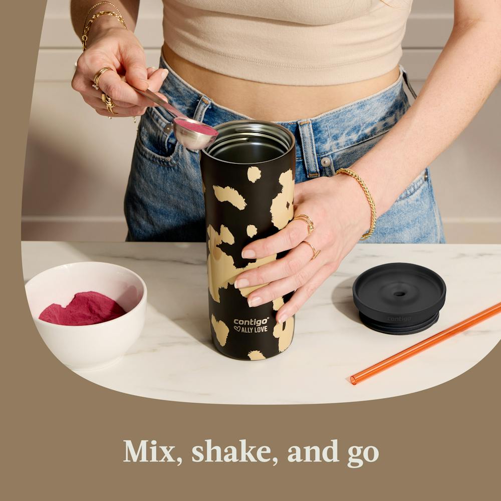 Contigo® x Ally Love Streeterville 2.0 Stainless Steel Tumbler with Straw, 24oz - Licorice