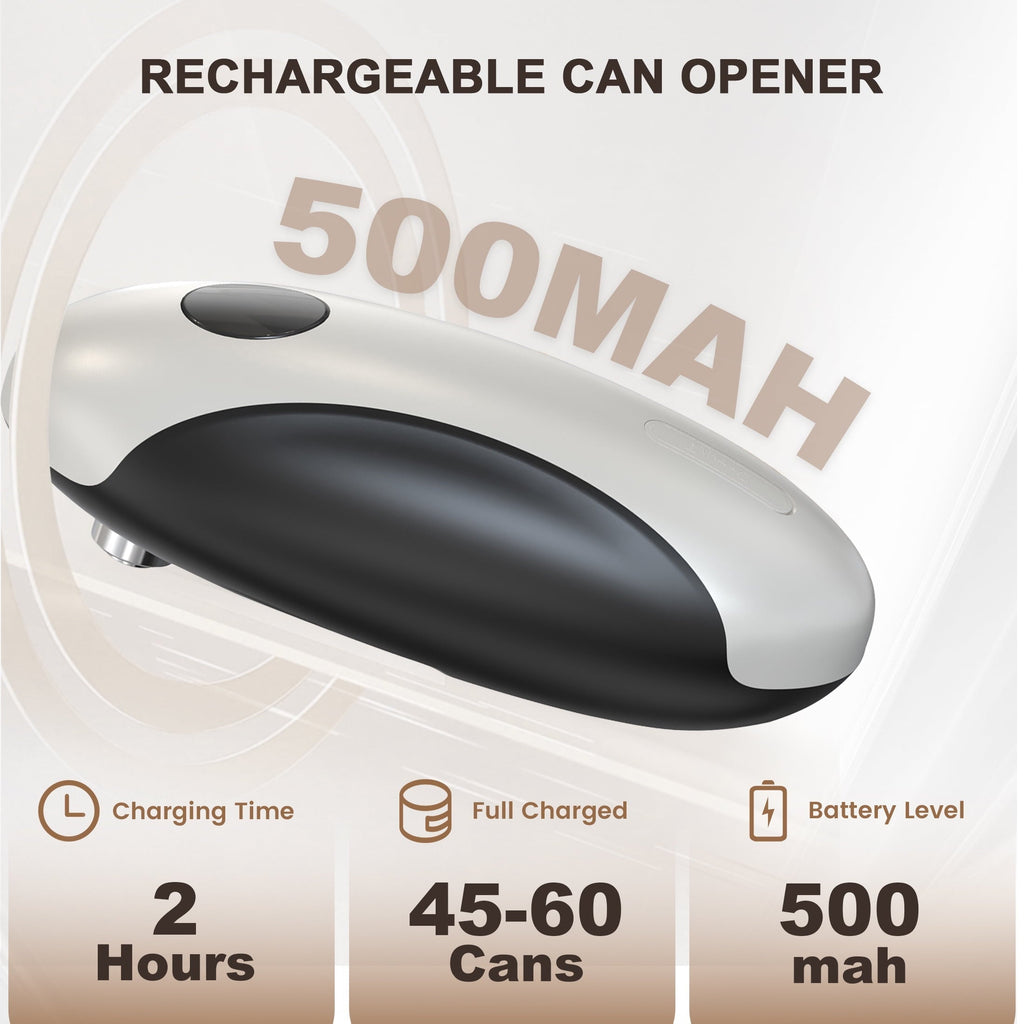 Automatic Electric Can Opener, USB-C Rechargeable Can Opener Smooth Edge, Hands-Free Countertop El...