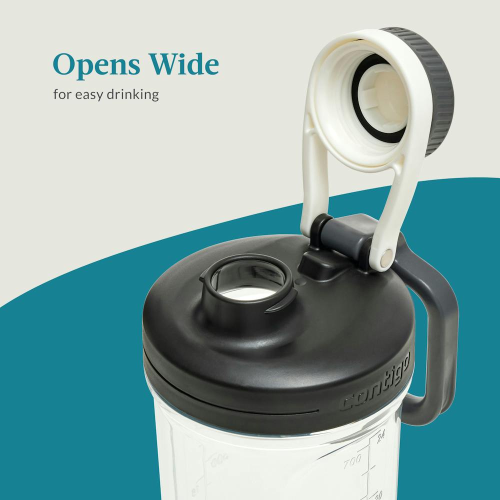 Shake & Go Fit 2.0, Mixer Bottle with Snap Lid, 28oz, Salt