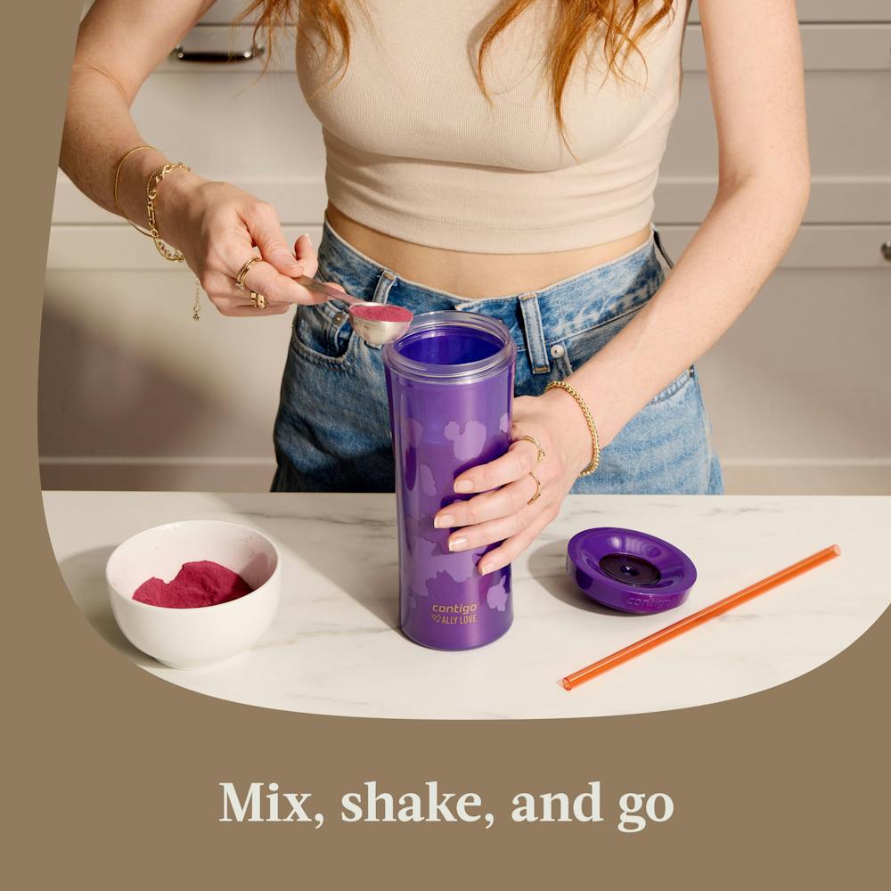 Contigo® x Ally Love Streeterville AUTOCLOSE® Shake & Go® Tumbler, 20oz - Violet