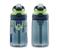 Kids Straw Water Bottle with AUTOSPOUT® Lid, 14oz - Monsters & Blueberry