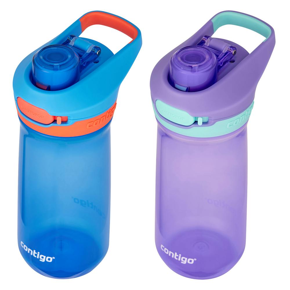 Contigo® Kids Jessie Water Bottle with AUTOPOP® Lid, 14oz - Blue Poppy & Amethyst