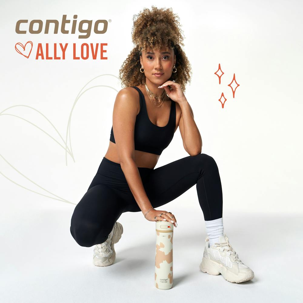 Contigo® x Ally Love Ashland Chill 2.0 Stainless Steel Water Bottle with AUTOSPOUT® Lid, 24oz - Oatmilk