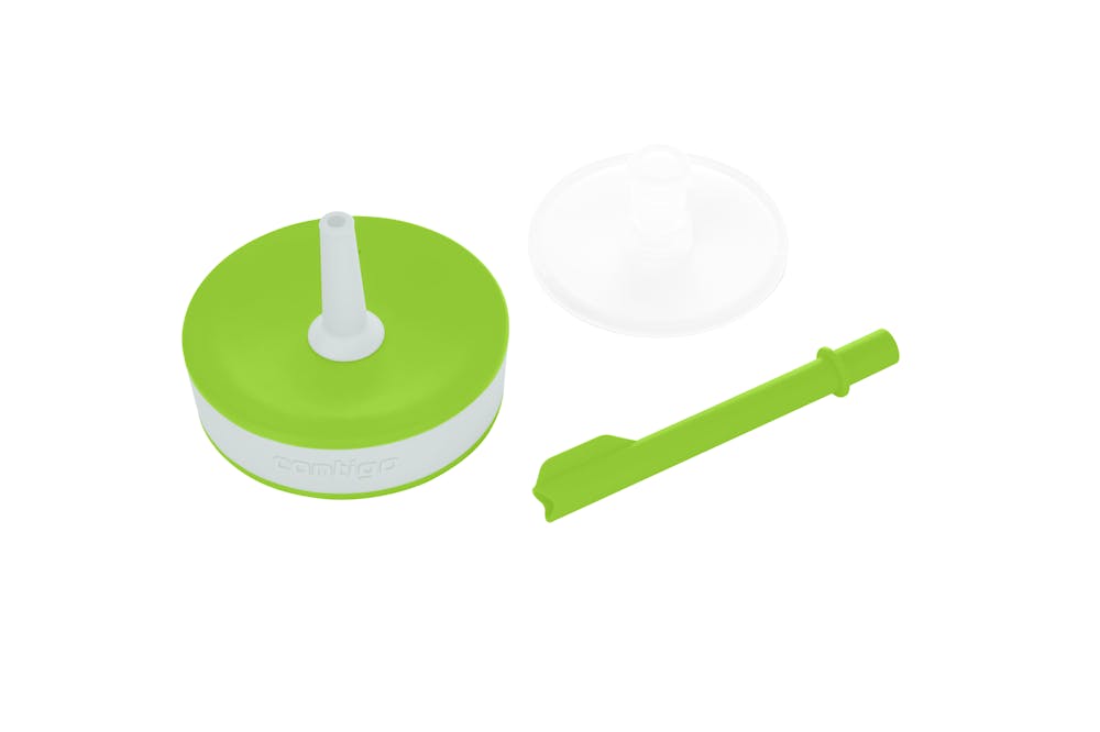 Contigo® Kids Leighton Spill-Proof Tumbler with Straw, 14 oz - Cool Lime Macaroon with Dogs Doing Things