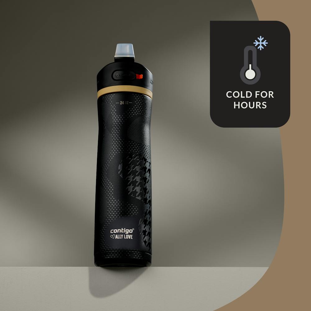 Contigo® x Ally Love Ashland Chill 2.0 Stainless Steel Water Bottle with AUTOSPOUT® Lid, 24oz - Licorice