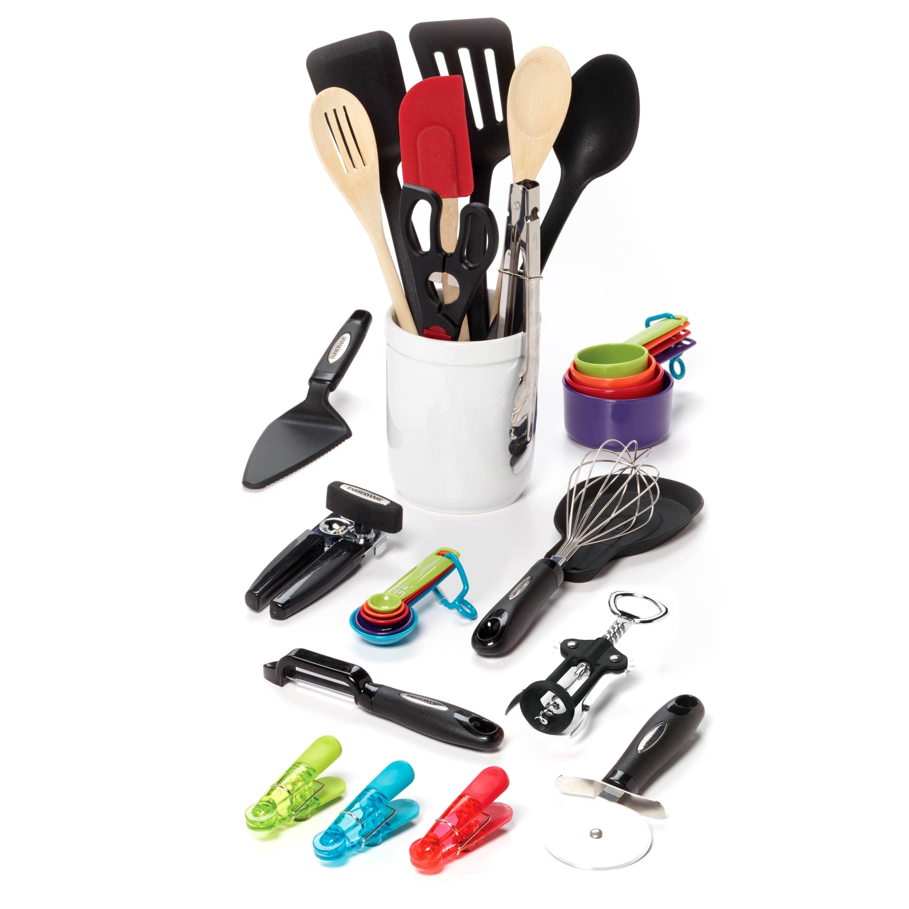 28-Piece Kitchen Utensil & Gadget Set, Multicolor