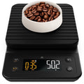 Coffee Scale with Timer, 0.1g Precision, 3kg Capacity, 6-Unit Digital Espresso & Pour-Over Scale, Silic...
