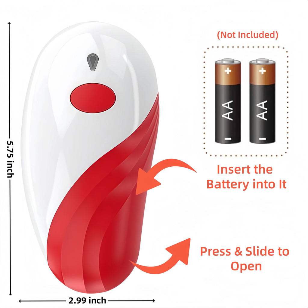 Opener for Seniors with Arthritis, Easy Hands-Free Use, Red