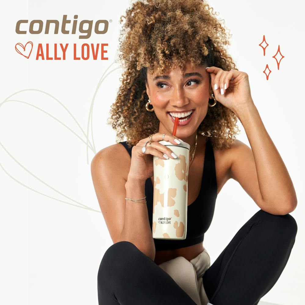 Contigo® x Ally Love Streeterville 2.0 Stainless Steel Tumbler with Straw, 24oz - Licorice