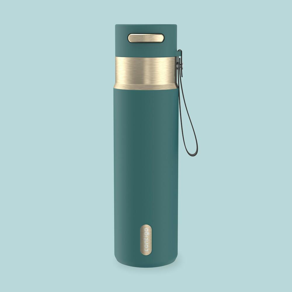 24 oz AutoSeal® Bottle - Mineral Teal Champagne