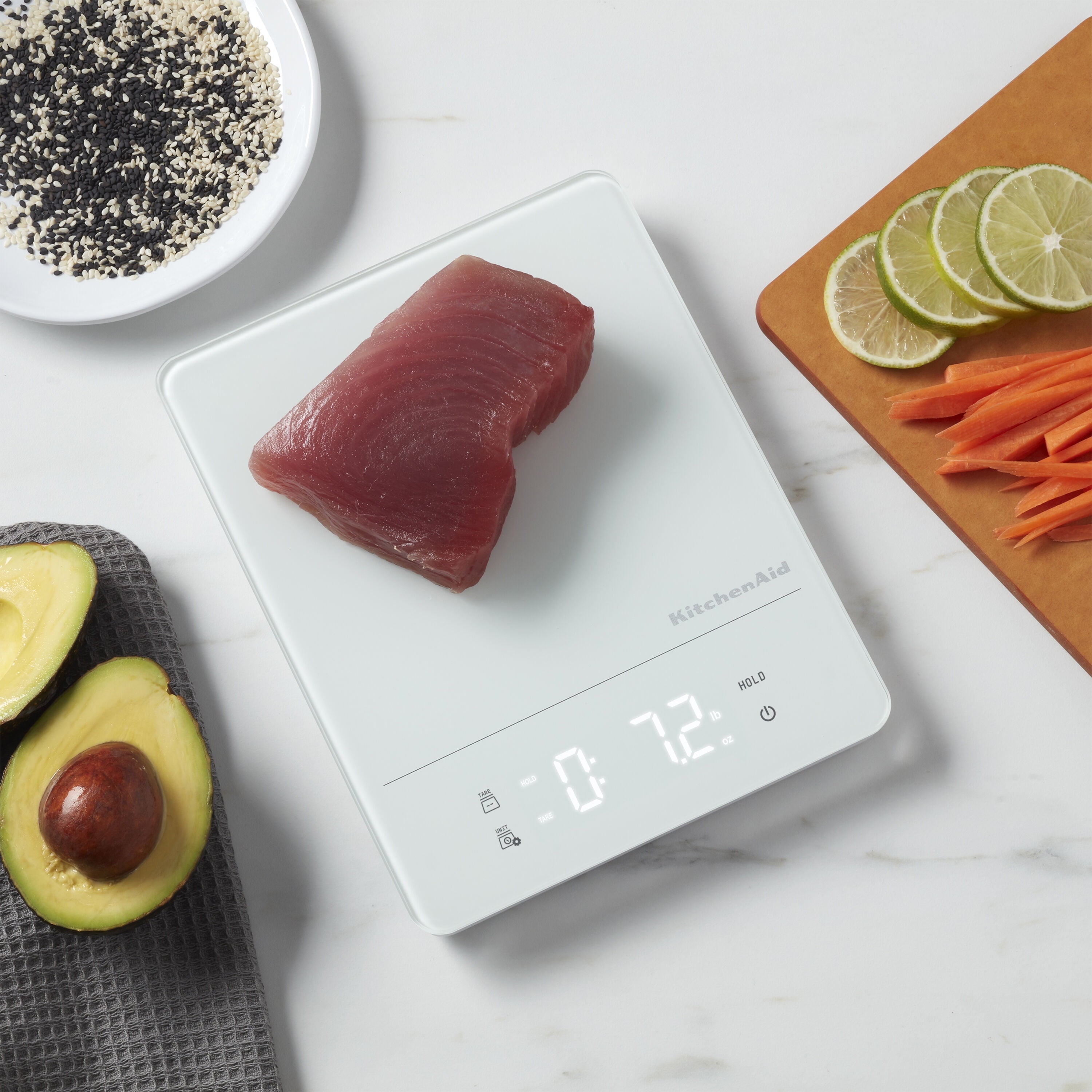 Waterproof Kitchen Scale White