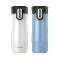 Contigo® West Loop 3.0 Stainless Steel Travel Mug with AUTOSEAL® Lid, 16oz, 2-Pack - Salt Frosted Pearl & Glacier Frosted Pearl