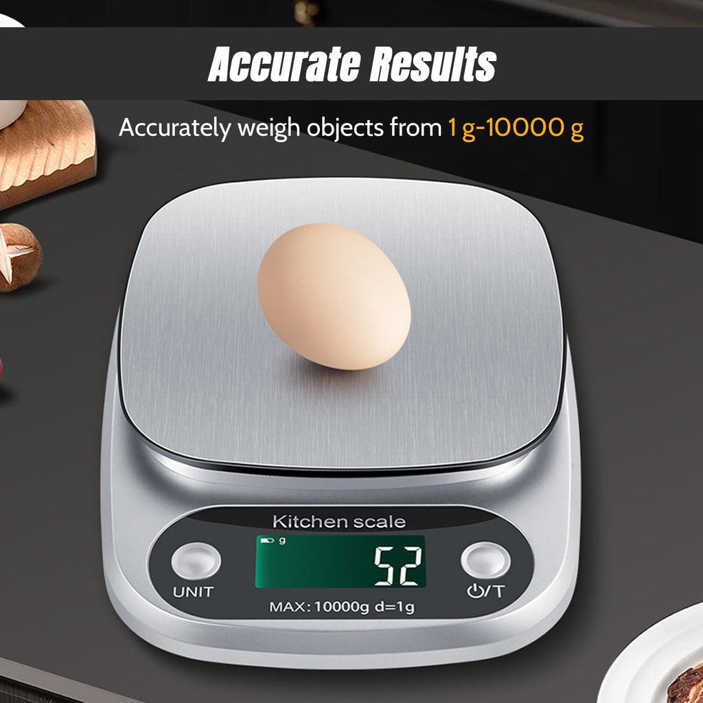 Food Scale, 22 lb Digital Kitchen Scales, Weight Ounces and Grams for Cooking and Baking, 9 Units with Tare Fun...