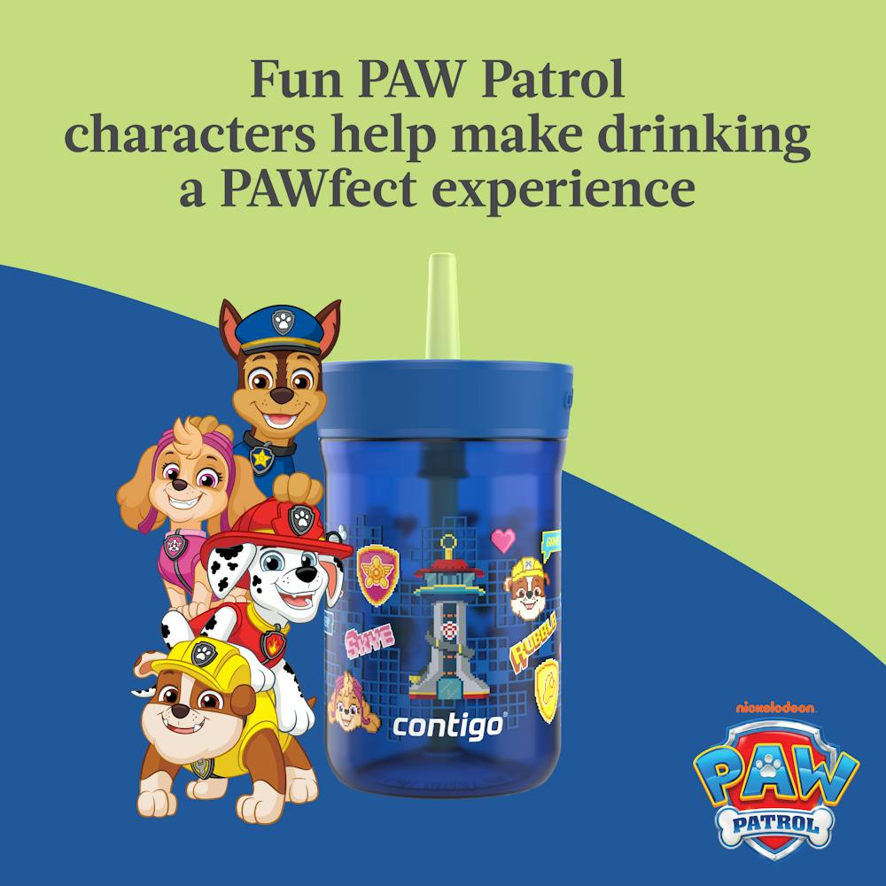 Kids Leighton Spill-Proof Tumbler with Straw, 14oz. - Power Pups Blue
