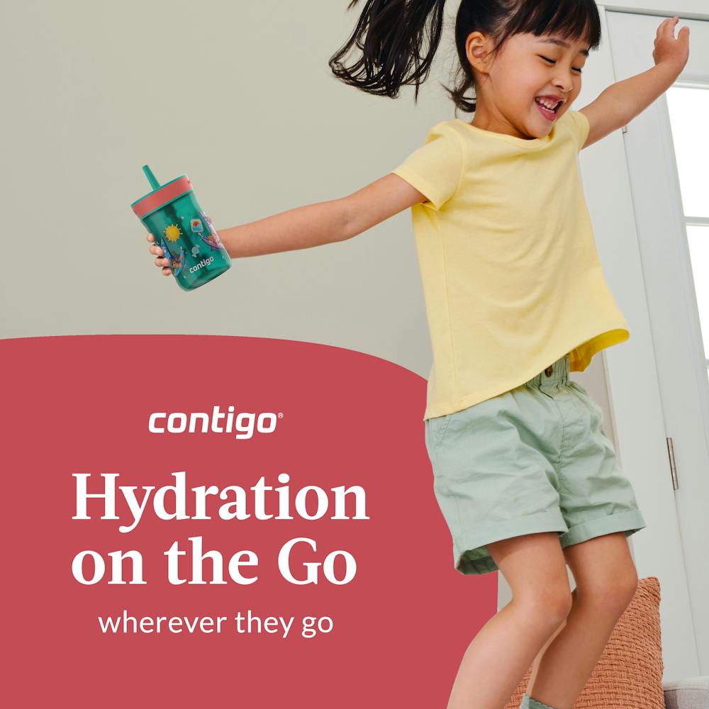 Contigo® Kids Leighton Spill-Proof Tumbler with Straw, 14 oz - Tourmaline