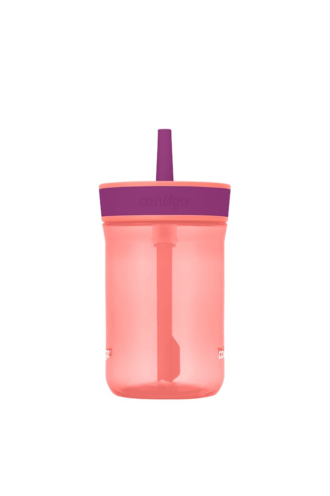 Contigo® Kids Leighton Spill-Proof Tumbler with Straw, 14 oz - Coral Grape