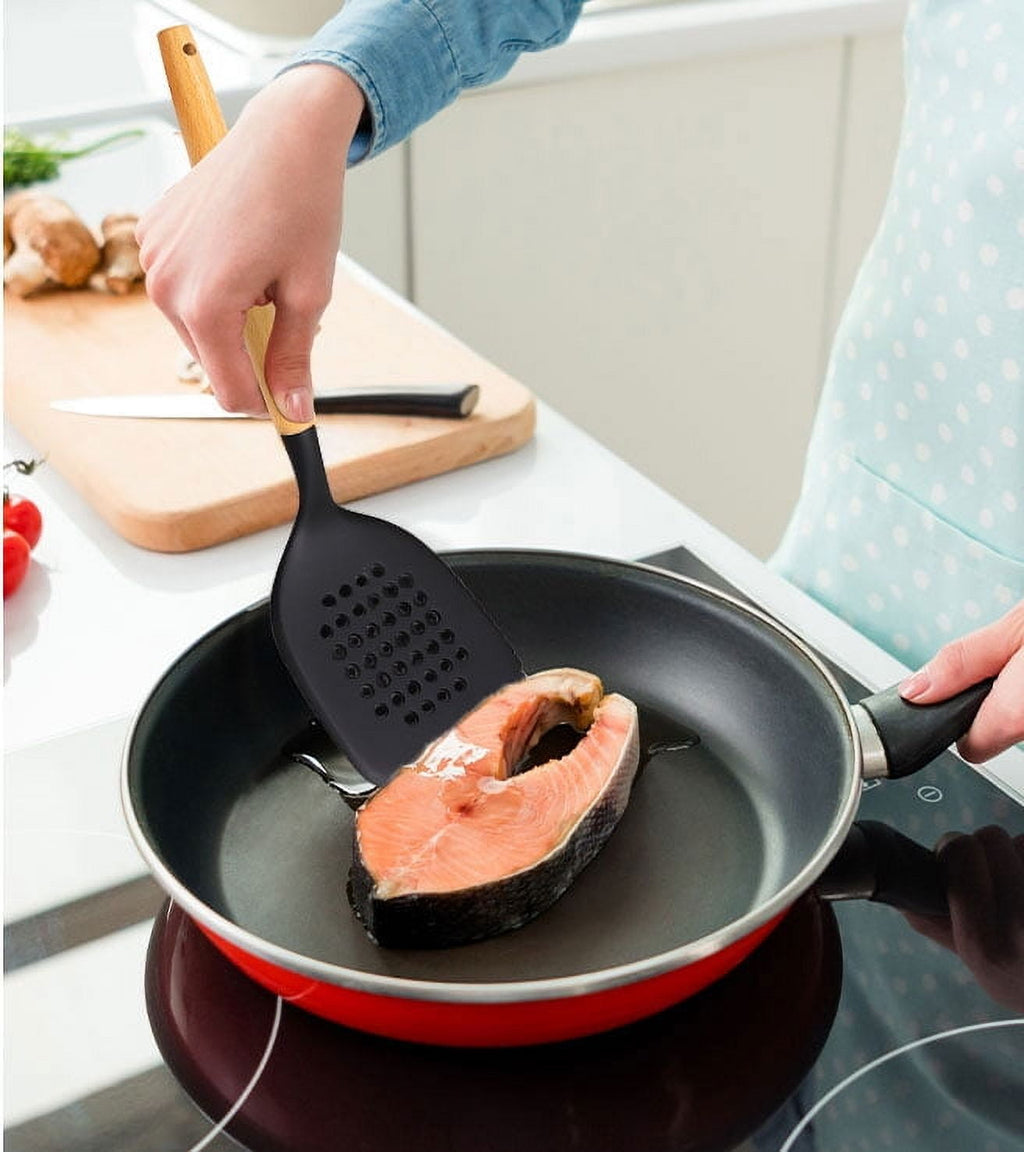 Kitchen and Cooking Utensil Turner, 13" L, Black