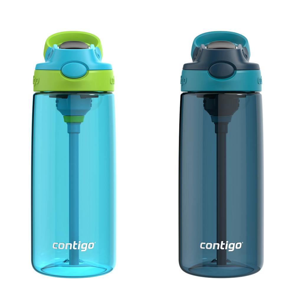 Contigo® Aubrey Leak-Proof Spill-Proof Water Bottle, 20 Oz. 2-Pack - Blue Raspberry Cool Lime & Blueberry Juniper