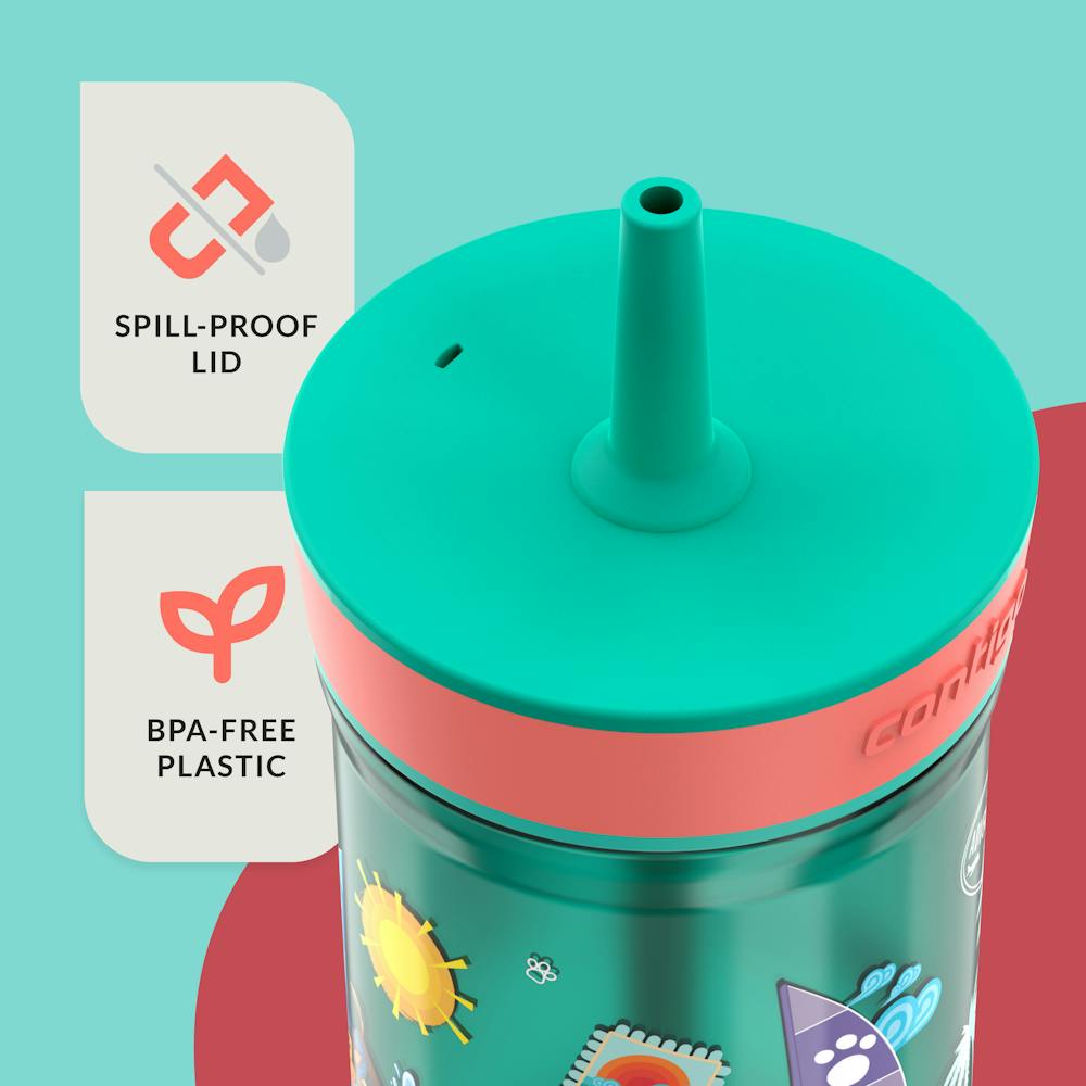 Contigo® Kids Leighton Spill-Proof Tumbler with Straw, 14 oz - Tourmaline