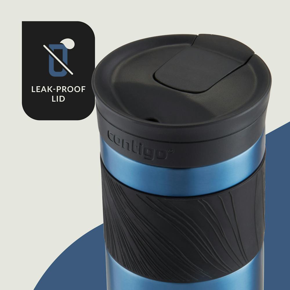 SNAPSEAL™ Insulated Stainless Steel Travel Mug with Grip, 20 oz - Blue Corn