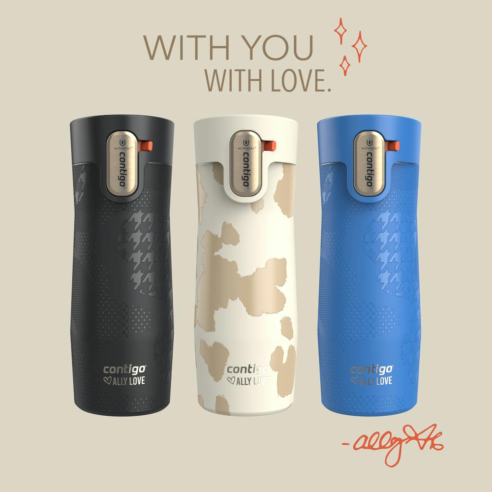 Contigo® x Ally Love West Loop 3.0 Stainless Steel Travel Mug with AUTOSEAL® Easy-Clean Lid, 16oz - Oatmilk