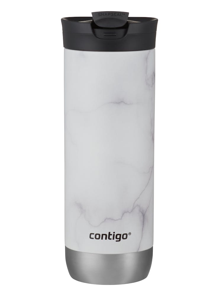 Huron Stainless Steel Travel Mug with SNAPSEAL™ Lid, 20oz - White Marble