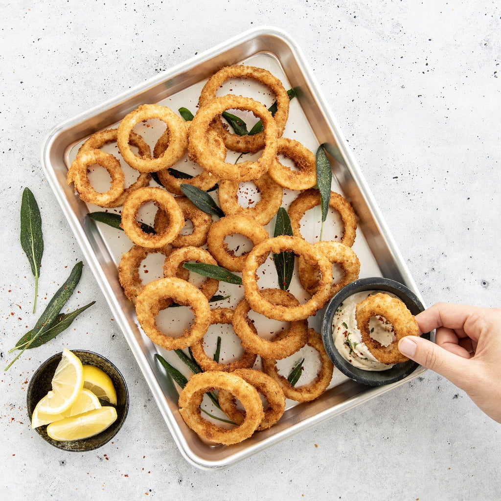 3 Piece Aluminum Bakeware Set with Jelly Roll, Quarter & Eighth Sheet Rectangular Cookie & Baking Sheet Pans