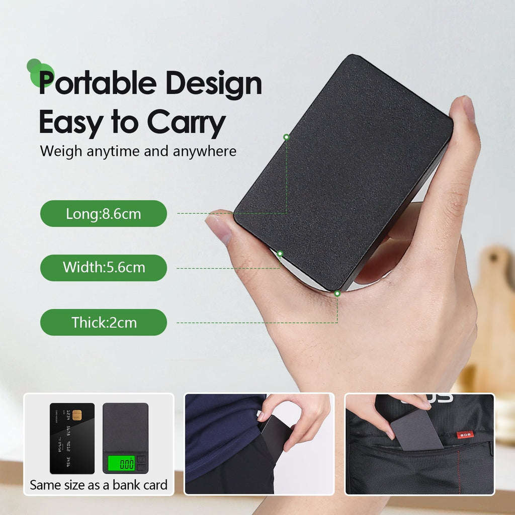 Digital Mini Pocket Scale, Gram Jewelry Gold Scale 1000g*0.01,Kitchen Food Scale Black for Power Gold Coin
