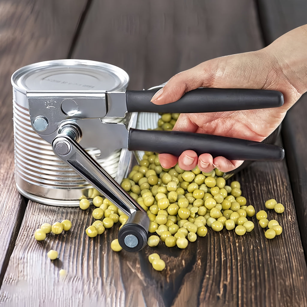 Opener Stainless Steel Opener Manual Heavy Duty, Premium Hand Held Opener with Bottle Opener, Erg...