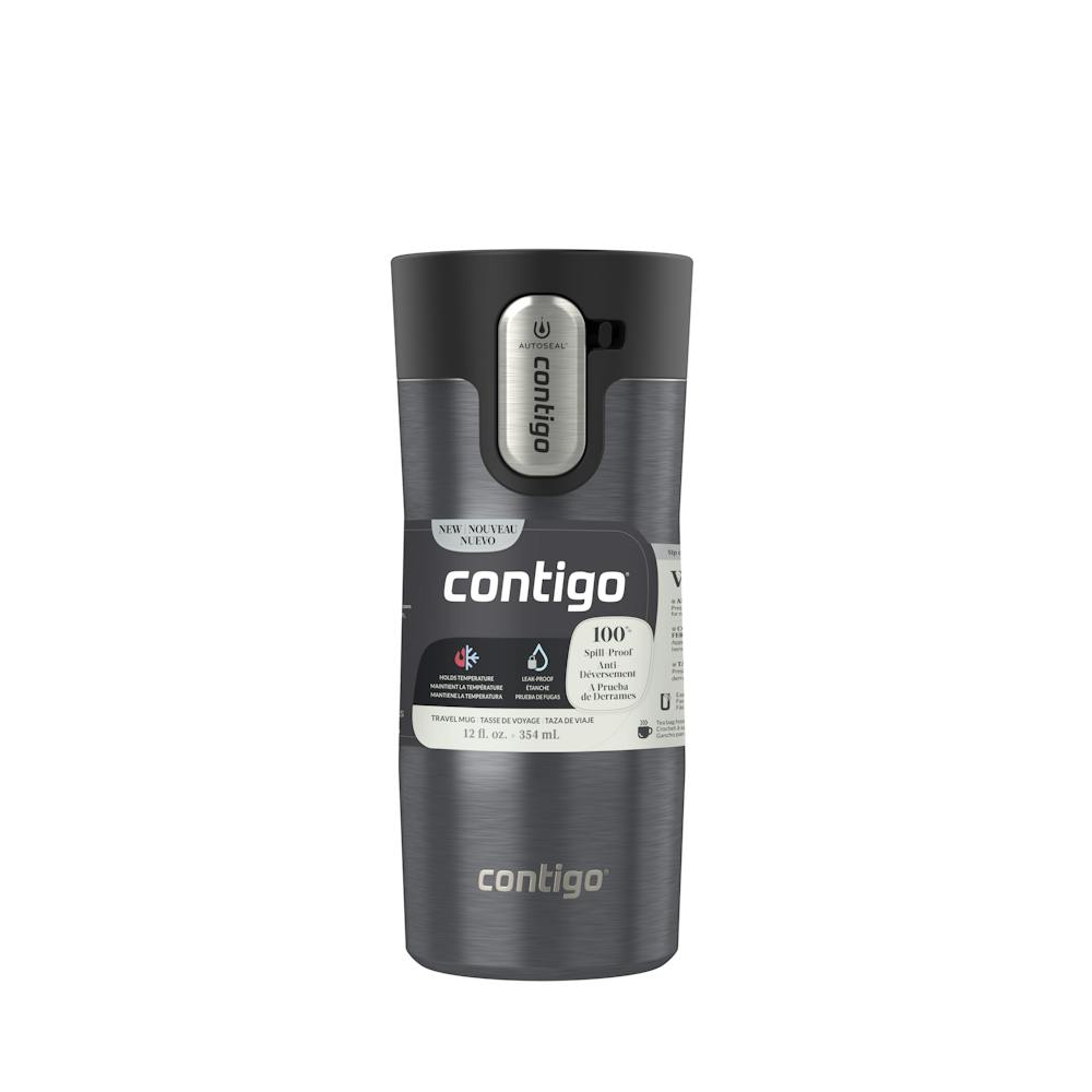 Contigo® AUTOSEAL® West Loop Vacuum-Insulated Stainless Steel Travel Mug with Easy-Clean Lid, 12 oz - Transparent Sake