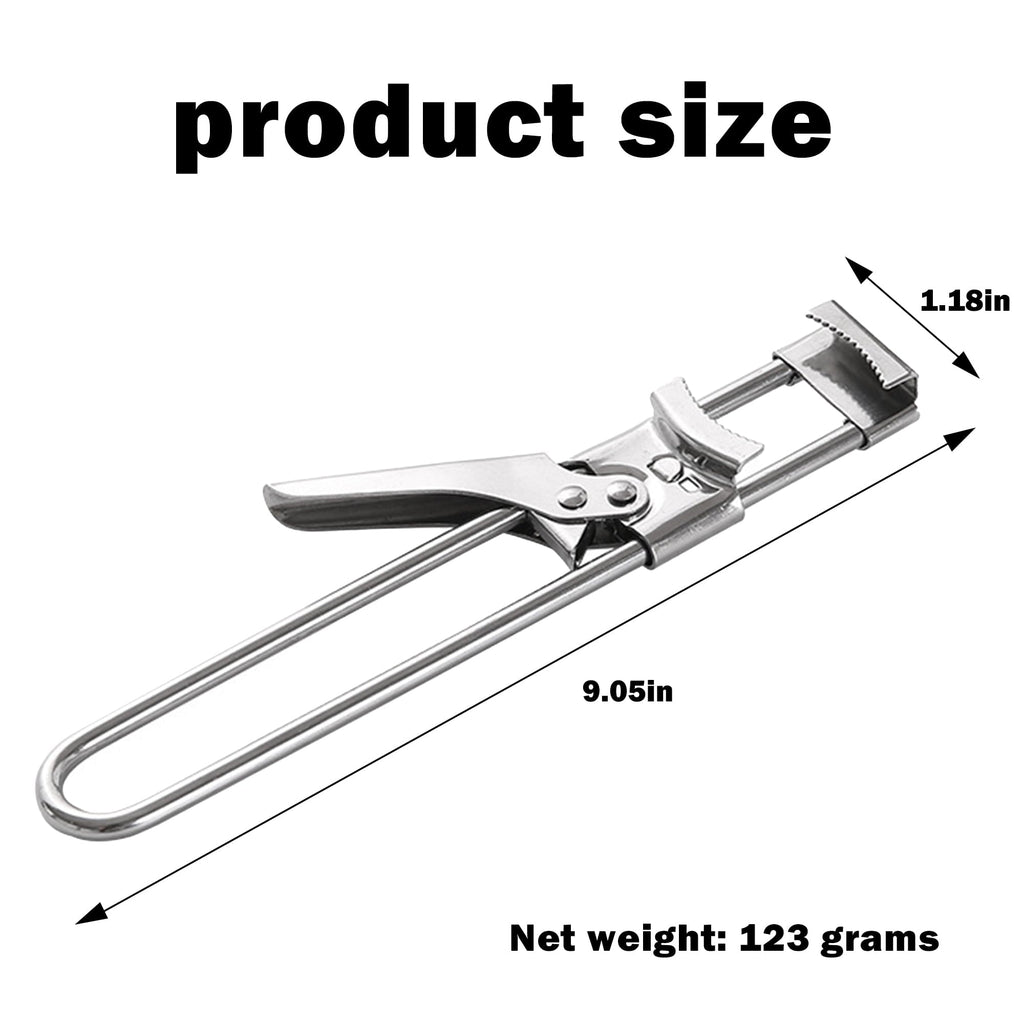 1 Counts Jar Opener for Weak Hands, Multifunctional Adjustable Can Opener, Stainless Steel Jar Lid Opener Bottle Open...