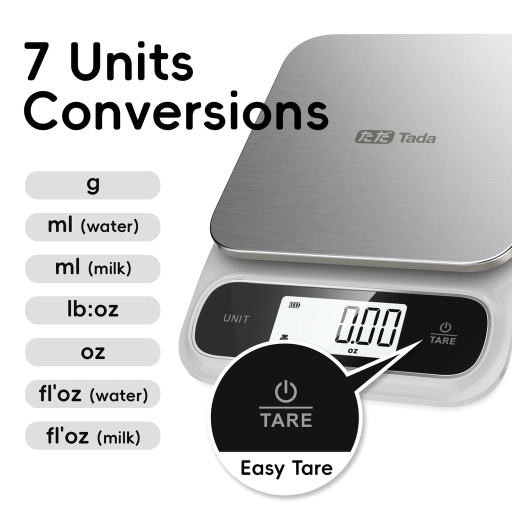 22 lb Food Kitchen Digital Scale with 0.05oz Precision Waterproof, Type-C Charging, Ounces and Grams for We...